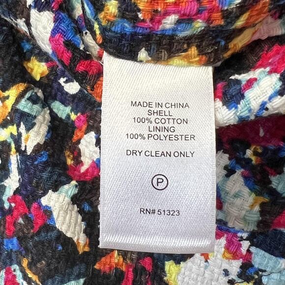 1.STATE Jacket Womens Large Tweed Zip Front Lined Textured Boho - Picture 9 of 14